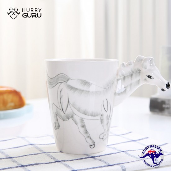 3D Animal Shape Hand Painted Ceramic 450 ML Coffee Mugs 