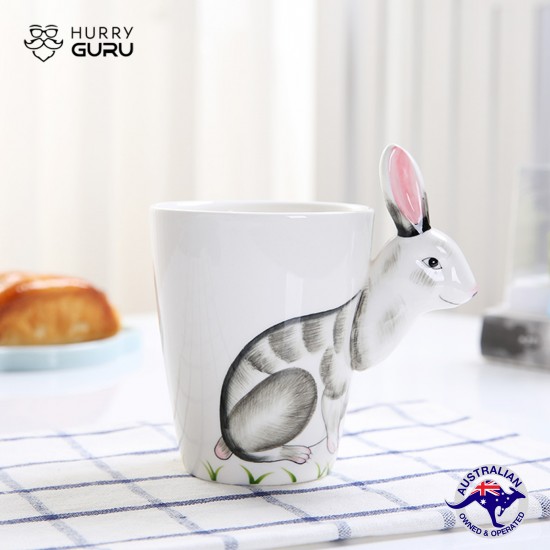 3D Animal Shape Hand Painted Ceramic 450 ML Coffee Mugs 