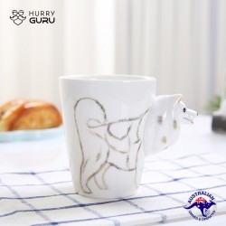 3D Animal Shape Hand Painted Ceramic 450 ML Coffee...