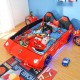 New Luxury 1.2M Width spacious Red Super Car Bed with real Music Play and LED Light