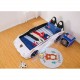 New Kids Car White Bed with Luxury super Race car bed with Music LED light Door/Seats