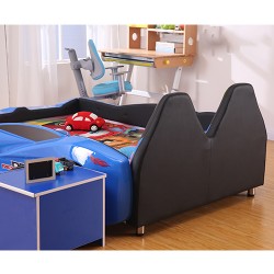 New Kids Race Car Bed Blue with Music 8 GB Memory ...