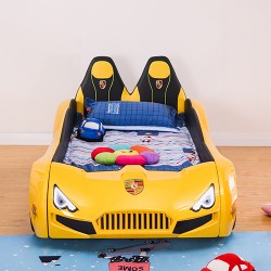 New Kids Race Car Bed Yellow  with Music 8 GB Memo...