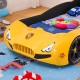 New Kids Race Car Bed Yellow  with Music 8 GB Memory card LED wheel/Head/Side lights