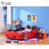 New Kids Car Bed  Front-Look Race Car Bed with LED Lights and Music Player, Red Color Kids Car Bed