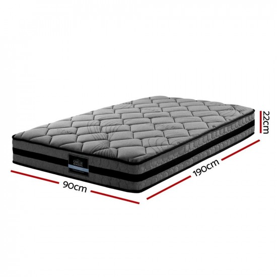 Hurryguru Bedding Pocket Spring Mattress 22cm Thick – Single