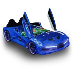 Luxury Race Car Bed Blue Design For Little Champs