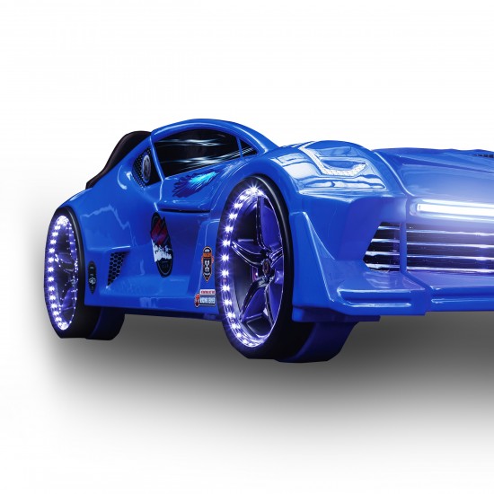 Luxury Race Car Bed Blue Design For Little Champs