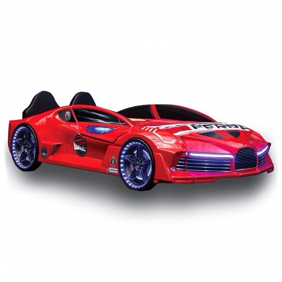 Luxury Race Red Car Bed Design For Little Champs