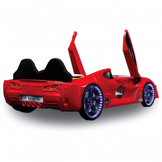 Luxury Race Red Car Bed Design For Little Champs