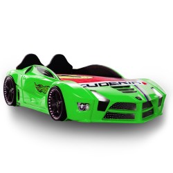 Racing Green Car Bed Design For Little Champs