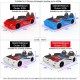 New Kids Car White Bed with Luxury super Race car bed with Music LED light Door/Seats