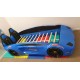 New Kids Car Bed  Front-Look Race Car Bed with LED Lights and Music Player, Blue Color Kids Car Bed