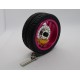 Collectable Key Chain Tire Wheels Hub Rim Key Chain with Leather Keyrings