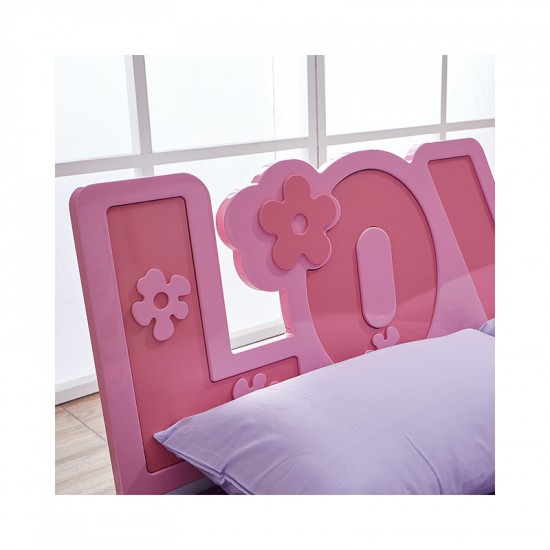 New Storage LOVE Bed Frame For Girls Bedroom LOVE Bed Stand with Full Suspension