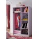 New Kids Love Bed for Girl Bedroom Furniture HDF Quality Full Set, Bed with Love Frame and Accessories