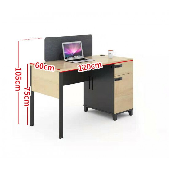 New computer Office modern Desk table with Two in build drawers, with protection