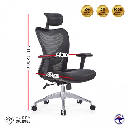 Executive home/ office chair ergonomic support comfortable size modern design