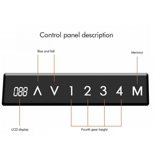 Computer Ergonomic support Home office unit, auto Height Adjust Electric Motor