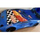 New Kids Car Bed  Front-Look Race Car Bed with LED Lights and Music Player, Blue Color Kids Car Bed