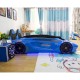 New Kids Car Bed  Front-Look Race Car Bed with LED Lights and Music Player, Blue Color Kids Car Bed